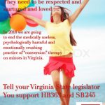 Ending Conversion Therapy In Virginia starts NOW!